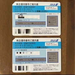 ANA株主優待券２枚セット