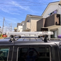 さらに値下げしました。これからのキャンプシーズンに！　inno ベースキャリアとルーフキャリア　セットでの画像