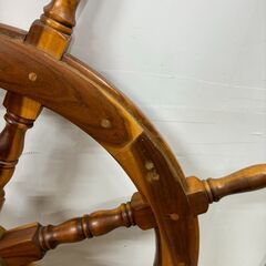 操舵輪 船舵 舵輪 アンティーク レトロ ヴィンテージ 古道具　92㎝の画像
