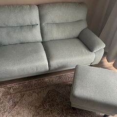 【無料であげます】ニトリ 3人掛け布張りソファ (MK02 KD...