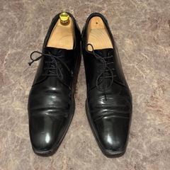 BENIR ブラック　プレーントゥ 28cm 革靴