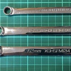 美品・良品/4本セット　Snap-on/スナップオン　ショートストレートメガネレンチ XDHSFM　①8㎜×10㎜②10㎜×12㎜③12㎜×14㎜④14㎜×17㎜の画像