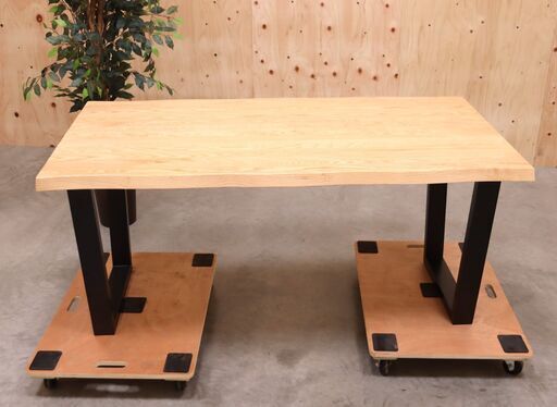 【8/30受渡完了】≪ys1938ジ≫タンスのゲン株式会社 ダイニングテーブル 幅165cm ナチュラル/木製家具 天然木 アッシュ/ラバーウッド　70522-26