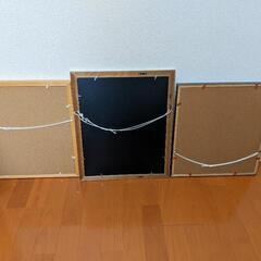 未使用　色紙額縁　3つまとめての画像