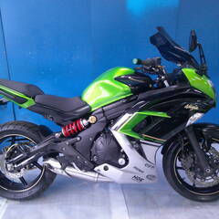 KAWASAKI ニンジャ400 黒/緑 車検残R8/2月 エンジン始動動画 半額配送キャンペーン 期間限定 現状渡し諸経費￥0- 横浜 P-Yardの画像
