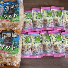 小動物 トイレ砂・木マット セット
