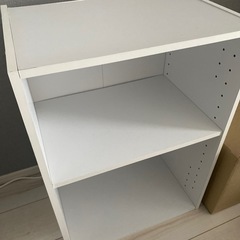カラーボックス2段　白
