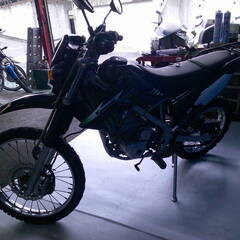 KAWASAKI KLX125 黒 エンジン始動動画 自賠責保険で乗れます 半額配送キャンペーン 期間限定 現状渡し諸経費￥0- 横浜 P-Yardの画像
