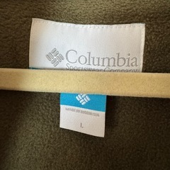 Columbia コロンビア ジップパーカー Lサイズ 裏起毛 カーキの画像