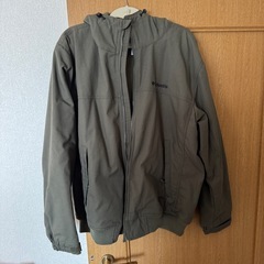 Columbia コロンビア ジップパーカー Lサイズ 裏起毛 カーキの画像