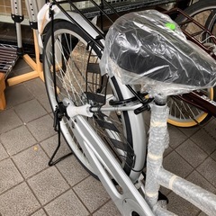 🚲9/3 再入荷🚲新品未使用品🚲21テクノロジー🚲26インチ自転車🚲ママチャリ🚲シルバー🚲LEDダイナモライト🚲1445の画像