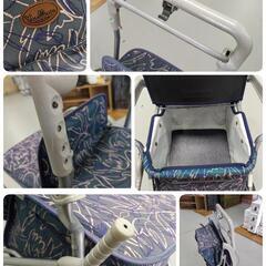 J515 ★全体的に使用感有り★YouMate★シルバーカー★チューリップ柄の画像