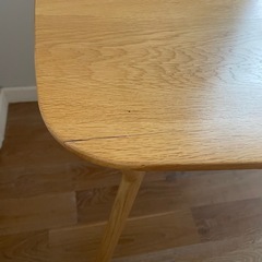 北欧 ダイニングテーブル 天然木の画像