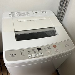 AQUA 縦型洗濯機　AQW-S60G(W)　