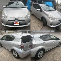 【超燃費】トヨタ アクア 1.5S 高年式 車検2年付！走行8万キロ！ETC！バックカメラ！ナビ！ハイブリットカー！ローン審査可能！の画像