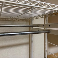 大きいサイズのメタルラック　クローゼットの画像