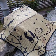 猫柄イ草カーペット