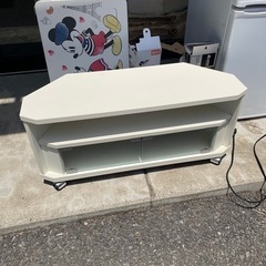 コンパクト テレビ台 キャスター付き ホワイト