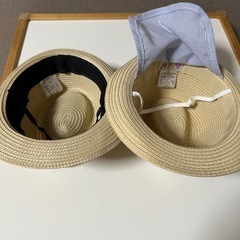 ベビー　麦わら帽子　48cm ★片方新品の画像