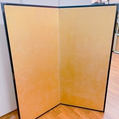 5AG8 金屏風 たて 縦71×横152 (全て約cm) 素人採寸の画像