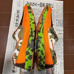 【未使用】FOSERIMO カモフラージュ スニーカー US8の画像