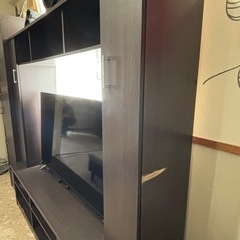 値下げしました【ニトリ テレビボード＋収納棚セット】55インチまでの画像