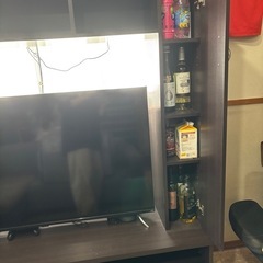 値下げしました【ニトリ テレビボード＋収納棚セット】55インチまでの画像