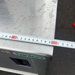 ステンレス　作業台　戸付き　収納庫の画像