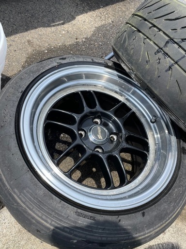 腐食あり ステルスレーシング 15インチ 8j4本