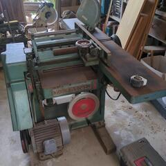 お話中　兼用機　手押し　自働鉋盤　動力200v