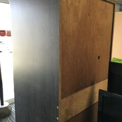 ♪衣類収納 両開き 家具 ハンガー掛け 引出2つ付 59.5×50×177.5cm 中古 (NF250607) Zi-2026の画像