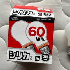 シリカ電球　60w形　の画像