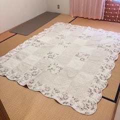 リバティ柄ラグマット