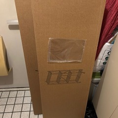 新品 未開封 折り畳める収納ラック4段 ブラックの画像