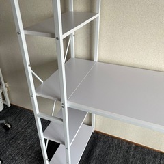 棚付きデスクの画像