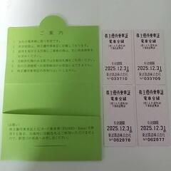 東武鉄道 全線乗車証 4枚（バラ売り可）の画像