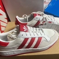 adidas/チームコート赤 27.5cm新品未使用　タグ、箱有りの画像