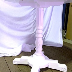 カフェテーブル アンティーク家具 サイドテーブル ヨーロピアン ロココ調 美品 ※在庫2点の画像