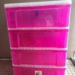 ワイド衣装ケース3段　2個