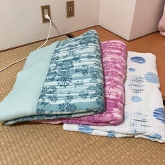 3枚セット 東京西川 中綿入りシングル肌掛け布団  タオルケット
