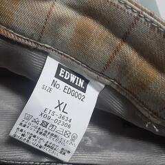 新品 EDGズボン EDWIN エドウィンゴルフEDG パンツ スラックス チェック柄の画像