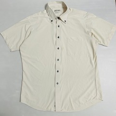 【はるやま・i-shirt】メンズ　半袖　ワイシャツ襟付き　ポロシャツ　Lサイズの画像