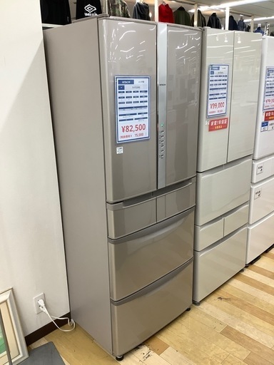 【トレファク　ラパーク岸和田店】6ドア冷蔵庫　HITACHI 505L 2021年製　クリーニング