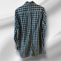 チャオパニックトラディショナル チェック柄 ロングシャツ コットン100% Lの画像