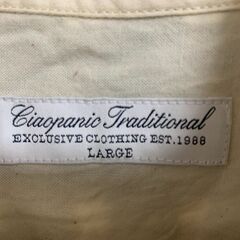 チャオパニックトラディショナル チェック柄 ロングシャツ コットン100% Lの画像