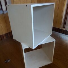 カラーボックス風　オープン棚　２個組の画像
