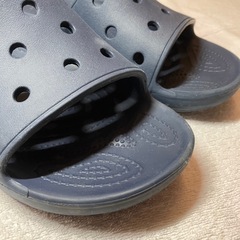Crocs クロックス アイコニック コンフォート 27.5 ~ 28.0 cm ネイビー サンダル 紺の画像