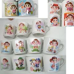 長期保管品 ペコちゃん プリンカップ ミニマグカップ 46個セット まとめて　クリスマス レッスン ファンタジー PETIT 他 ☆ PayPay(ペイペイ)決済可能 ☆ 札幌市 豊平区 平岸 平岸店の画像