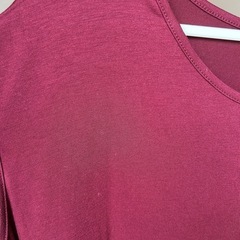 カットソー👚異素材裾切替の画像