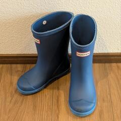 ハンター キッズ用レインブーツ ブルー 16cm